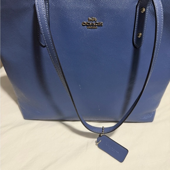 Coach Blue Leather Shoulder Bag - Picture 4 of 4